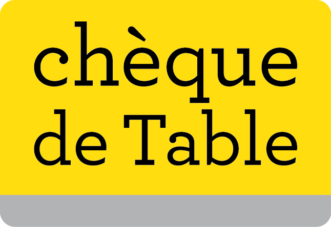 cheque table